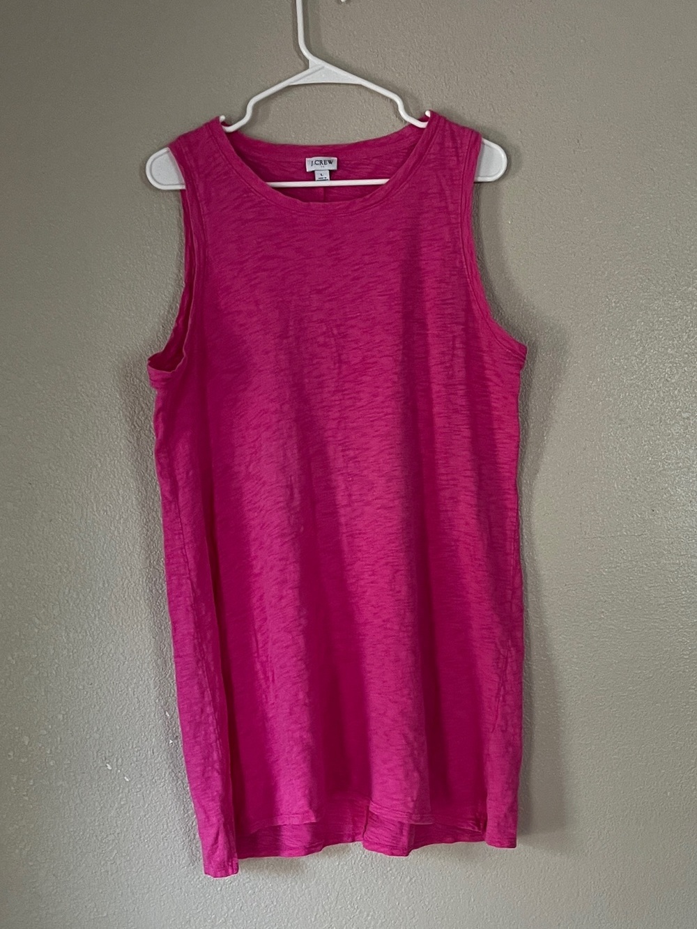 J. Crew Hot Pink Crewneck Tank